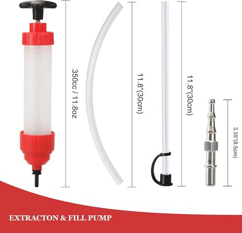 BOYISEN مستخرج السوائل للسيارات - مضخة حقنة شفط الزيت مضخة تعبئة يدوية لمعدات التوجيه الكهربائية ومستخرج سائل الفرامل (350CC) in Kuwait