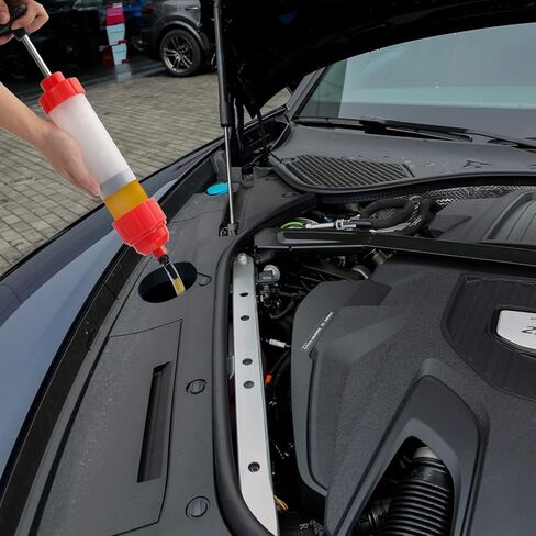 BOYISEN مستخرج السوائل للسيارات - مضخة حقنة شفط الزيت مضخة تعبئة يدوية لمعدات التوجيه الكهربائية ومستخرج سائل الفرامل (350CC) in Kuwait