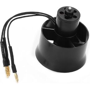 VGEBY Ducted Fan, QX‑Motor 30mm EDF 6 Blades Ducted Fan with QF1611‑6000KV 2‑4S Brushless Motor for RC Airplane Modeling Accessories