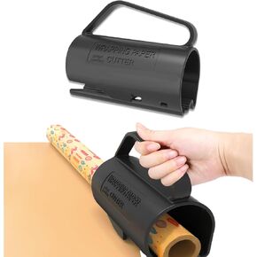Wrapping Paper Roll Cutter with Handle Christmas Gift Wrap Cutter Tool Tube for Crafting Wrapping Paper Christmas Birthday Holiday