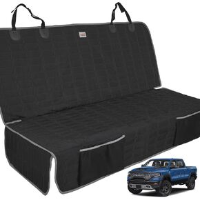 Dog Car Seat Cover for Back Seat,Washable Bench Seat Cover for Truck,Nonslip Backseat Cover Protector for F150/Ram1500/GMC Sierra/Toyota/Chevrolet Silverado,Car Seat Covers for Dogs
