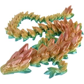 ثلاثية الأبعاد المطبوعة Dragon 24inch Gemstone Dragon Dragon Dragon Dragon Christmas Toy Gifts للبالغين سلة عيد الفصح （24 "Gem Dragon）