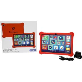 Lexibook ، Lexipad® 10 '' - tablet Edutainment ، مدعوم من Android ™ ، المصمم لجميع الأسرة ، المحتوى التعليمي والمرح ، التحكم الوالدي ، tln10en