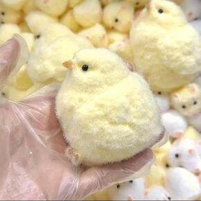 1pcs Handmade Chick Squishy Toys Ultra Soft Squishy Fidget Toys Silicone Squeeze Toys for Stress Relief ( Chicken )