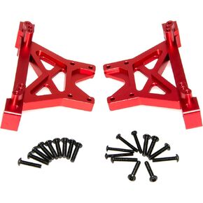 Front Rear Shock Tower Shock Mounts #4917R Compatible with Traxxas 1/10 E-Maxx T-Maxx RC Car Upgraded Parts(Red)