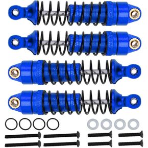 4PCS Aluminum Alloy RC Shock Absorber Set for ARRMA 1/18 Granite & Typhon Mega 380 Upgrades Part (Blue)