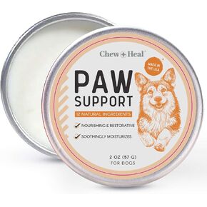 Dog Paw Balm - Soothing Paw Protector with Shea Butter, Coconut Oil, Jojoba Oil, and Vitamin E - Nourishing Balm for Cracked Paws - Safe for All Breeds - Made in USA