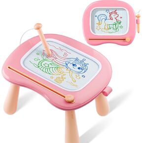 Magnetic Drawing Board Toddler Toys - Doodle Board for Toddlers 1-3 - Learning Educational Toy Etch Sketch Writing Doodle Board Age 2-4 Travel Games - Best Birthday Christmas Gifts for Girls
