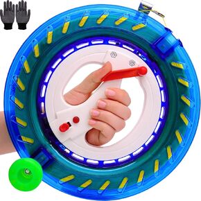 Kite Reel with Upgraded Braking and Anti-Reverse Function, Sizes 9.5 to 11.03'', Kite String in Lengths of 2100 to 2800 Feet, Large-Size Grip, Any Position Can be Locked, Kite String Spool for Adults