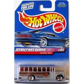 SCHOOL BUS Hot Wheels 1999 Street Art Series School Bus 4/4 1:64 Scale Collectible Die Cast Car Model #952
