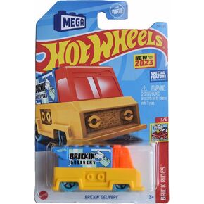 Hot Wheels Brickin' Delivery, Brick Rides 3/5 [Yellow/Blue] 58/250