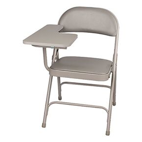 Norwood Commercial Furniture 6600 Series Vinyl Pated Plated مع ذراع لوحي ، رمادي ، NOR-SRO593-TA-VGR-SO (حزمة 2)