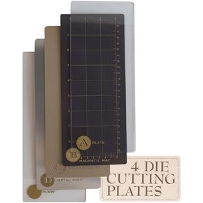 Anna Griffin Empress Full Plates Set -Embossing Plates for Crafting, Scrapbooking Supplies & Junk Journal Supplies - Includes Magnetic Mat, Embossing Mat & Metal Shim (Mini Full Plate)