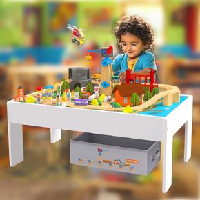 Orbrium 112 Pcs Learn & Play Activity/Train Table