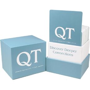 QT - Quality Time Question Game - Discover Deeper Connections with 150 Questions - Go from Fun to Deep Topics