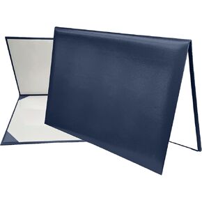 MyGradDay Smooth Diploma Holder Graduation Certificate Cover 8 1/2" x 11" Navy Blue