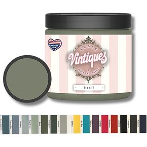 Chalk & Mineral Paint plus color card, Matte Finish- Easy Application for DIY Projects - Furniture, Wood, Metal, Home Decor and More, Cherish, 32oz