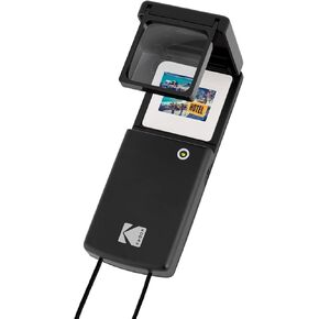 KODAK Magnifying Lighted Slide Viewer, Compact Portable 1.8x LED Backlight for Vintage 35mm Film Slides, Battery Operated, Neck Lanyard included