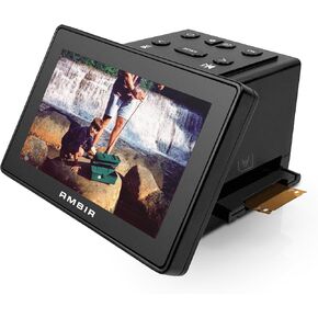 Ambir Film & Slide Scanner, 24MP, 5" LCD, Converts 35mm, 110, 126, Super 8, 8mm Film & 135, 126, 110 Slides