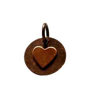 Copper Heart Charm