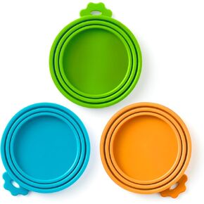 Silicone can lids cats can cover 3 piece