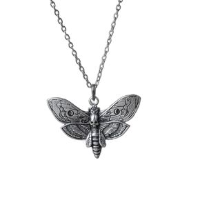 Moth Necklace for Moth Lover A Statement Necklace with Moth Pendant Gothic Jewelry for Women as Moth Symbol Charm Necklace The Moth Symbolism Necklaces Women