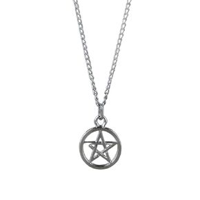 Pentacle Protection Necklace Perfect Gift for Witch Goth Pagan Jewelry in Silver Color Pentacle Pendant Wiccan Jewelry Witch Necklace as Pentacle Jewelry