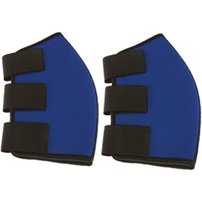 HILASON Neoprene Hock Sweat Boots Horse Size Strengthens Protects Blue Pair