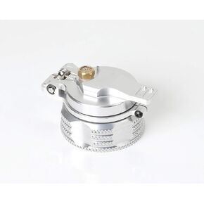 CNC Aluminum New Fuel Gas Tank Cap for 1/5 RC Car HPI Baja 5b ss 5t 5sc losi 5ive t Upgrade Part (Silver)