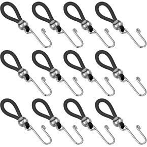 12 PCS Pants Zipper Holder for Jeans Clasps للحفاظ على سحاب السوستة العلوي حافظ على حافظ على السوستة على السراويل لسوستة الجينز والزر ، أداة سحاب السيليكون (أسود)