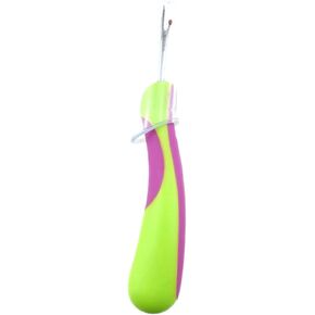 HAHIYO 5Inches 1PCs Green Rubber Seam Ripper Ergonomic Grip Thread Stitch Remover Tool Sewing Stitch Cutter Thread Ripper Unpicker Sewing Accessory&Supply for Crafting Notions Quilting Sewing Hem