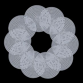 DGZZI 10PCS 77mm White Woven Plastic Circular Mesh Sheets Stitched Canvas for Embroidery Crochet Project Needle Thread Sewing DIY Craft Project