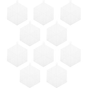10pcs Mesh Plastic Sheets for DIY Yarn Crafting, Versatile Needlepoint Canvas for Knitting and Crochet Projects, Ideal for Kids and Crafters