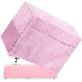 TEQIN Foldable Sewing Machine Protective Cover with Storage Pockets, Universal Dustproof Quilted Dust Cover, Blue