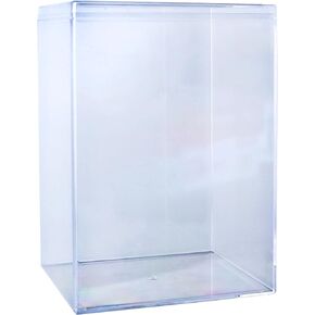 Crystal Clear Hard Plastic Funko Pop Protector Box, Stackable Display Case for Figures, Clear Gift Box for Party Favors, 2 Boxes, Made in USA by Gary Plastic Packaging