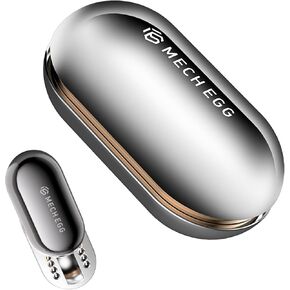 Fidget Mech Egg Finger Slider Fidget EDC Egg Sensory Metal Office Fidget Toys for Home Office Executive Desk Toys Adults Relieve Stress ADHD/Autism (Silver)