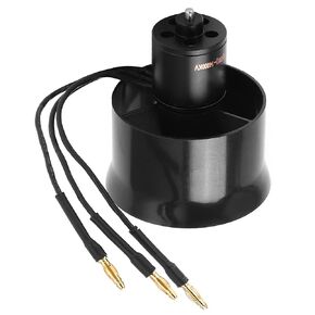 Oumefar EDF Ducted Fan Set 30mm EDF 6 Blades Ducted Fan Brushless Motor with QF1611‑14000KV 2‑4S Brushless Motor for RC Airplane Modeling Accessories