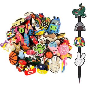 100PCS Mixed Pencil Toppers - Kawaii Pen Charms for Boys and Girls, Cute Classroom Rewards and Prizes for Students, Pencil Decorations for School Supplies, Kids Incentives (100pcs Mixed)