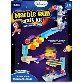 مجموعة MARTHMATICS MARBLE RUN BUILDING STEM - 225+ قطعة ، العلوم DIY ، نشاط الفن والحرف ، بناء المسارات الفضائية ، هدايا الألعاب التعليمية للأطفال الذين تتراوح أعمارهم بين 8 ، 9 ، 10 ، 11 ، 12 و 13