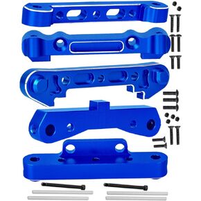 Aluminum Arm Suspension Mount Upgrades Part for Arrma 1/8 Kraton Outcast Typhon Talion 6S BLX,1/7 Felony Infraction Mojave 6S BLX,Limitless,Arm Suspension Mount w/Screw Pins,Titanium