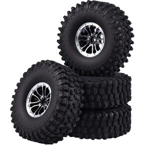 1.9 Beadlock Wheel & Tyre w/Foam 12mm Hex 4.7 '' 'For Traxxas Trx4 Trx6 Axial SCX10 SCX10 II Redcat Gen7 Gen8 Tamiya RC4WD Crawler Truck in Kuwait