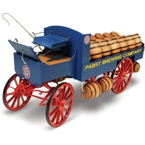 Model Trailways Old West Beer Wagon 1:12 Scale Length 12.75" Historically Accurate Wood and Metal kit to Assemble for Adults DIY