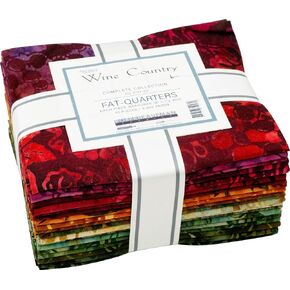 Lunn Studios Artisan Batiks Wine Country 20 Fat Quarters Robert Kaufman Fabrics FQ-2157-20