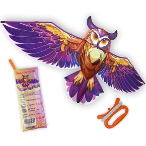 ORGCLDKT- 3D Lifelike Style Bird/Eagle Kite, Super Easy to Fly with, Ideal for Kids, Adults, Girls, Boys. Kites for The Beach, Grassland, Hiking