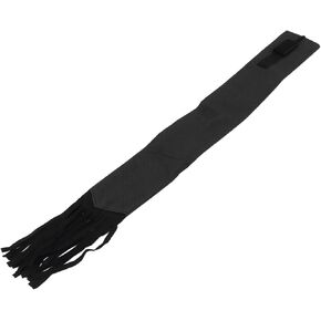 HERCHR Horse Tail Bag, Horsetail Protector Horsetail Guard Equine Tail Wrap Tail Protector Horse Tail Bag with Fringe(Black)