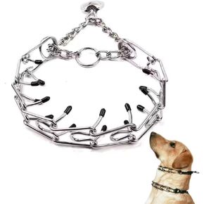 No Pull Dog Ｃollar, Puppy for Small Medium Large, Adjustable with Comfort Rubber Tips, (M (13-18" Neck, 3.0mm))