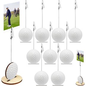 20 PCS Golf Base Memo Memo Memo Climer Number Number Place Place Mostmers Stand Paper Clip Golf Centerpoaces for Table Golf Party Forms Stand for Golf Party Events