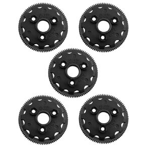نايلون 48P 86T ترقيات ترسمة التروس ل 1/10 SLASH 2WD ROSTLER Stampede Bandit VXL XL-5 ، NYLON 48P 86T TRANSMISSE GEASS UP ، 5PCS Black
