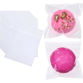 200Pcs 5 x 7Inch Cellophane Bags - Cookies, Rice Krispie Treats, Chocolate Covered Oreos, Macarons, Truffles & More - Perfect for Parties, Weddings & Gifts
