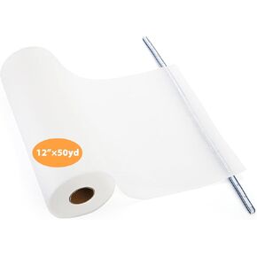 Jucoan No Show Mesh Embroidery Stabilizer 12" x 50 Yard, 1.5 Oz Light Weight Cut Away Invisible Embroidery Backing Stabilizer for Machine Embroidery and Hand Sewing Hoop & Stitch